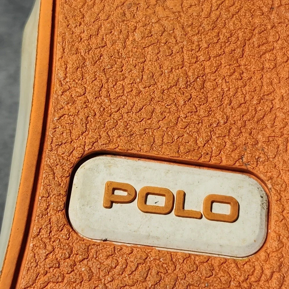 Polo Ralph Lauren Shoes Mens 11 Blue Orange Faxon Low Canvas Sneaker Pony Preppy